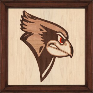 Illinois State University Redbird Logo Marquetry