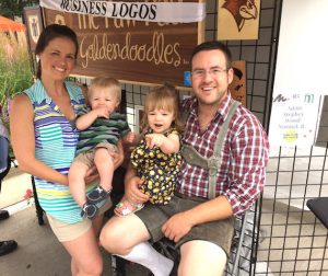 The artist and his family