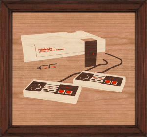 Adam Stephey NES console marquetry v6